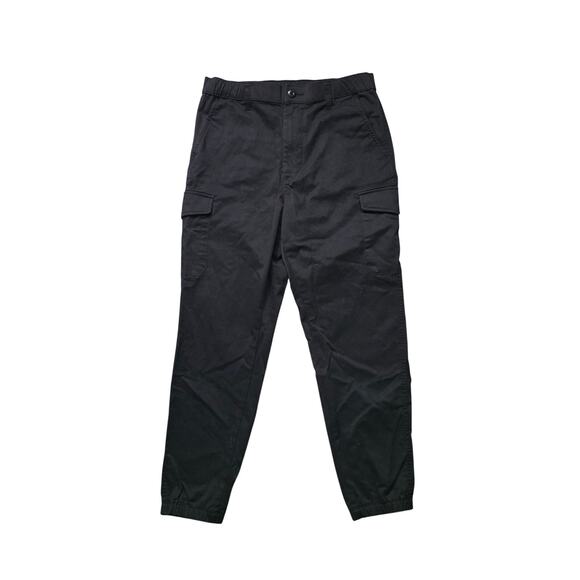Uniqlo Cargo Jogger Pants Men’s Small Black Stretch RN 139864 - Picture 1 of 4